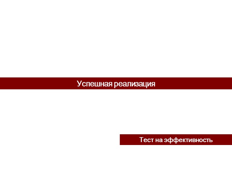 Успешная реализация Тест на эффективность